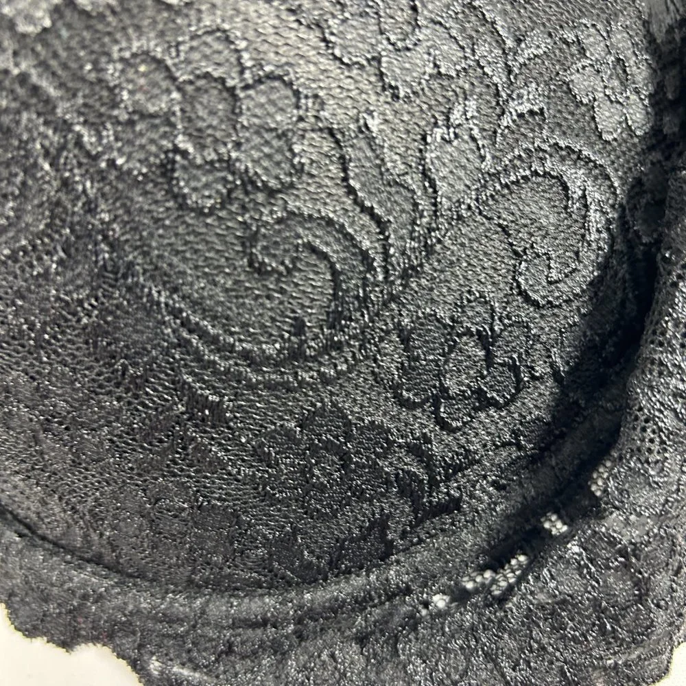 Smart & Sexy Bra Womens Size 42DD Black Signature Lace Push Up 85046 Underwire - Picture 3 of 7